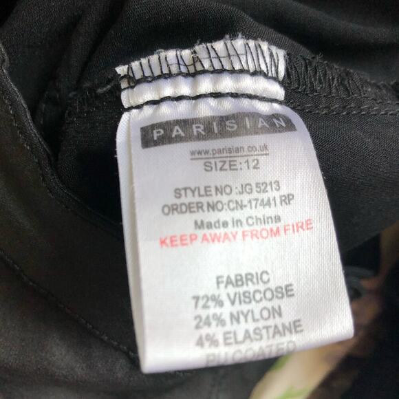 Parisian Women's Skinny Jeans‎ Size 8 Stretchable Mid Waist Black 26 x 26 - Picture 9 of 10